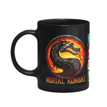 Caneca Mortal Kombat Select Your Fighter - Preta