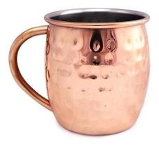 Caneca Moscow Mule Aço Inox Bronze 470ml Mimo Style