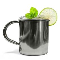 Caneca Moscow Mule Lisa Drink Top Aço Inox Premium 420ml