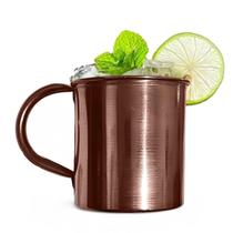 Caneca Moscow Mule Lisa Drink Top Aço Inox Premium 420Ml Ros Caneca Moscow Mule Lisa Drink Top Aço Inox Premium 420Ml Ros