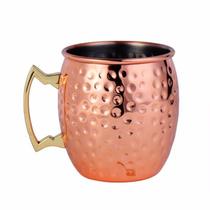 Caneca Moscow Mule Martelada Drink Inox 470 Ml