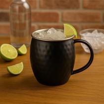 Caneca Moscow Mule Martelada Preta 580ml Drinks Bebidas Mesa Bar