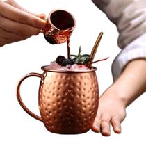 Caneca Moscow Mule Premium Bronze Rose Gold Martelada 500 ML Caneca Moscow Mule Premium Bronze Rose Gold Martelada 500 ML
