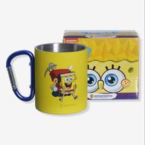 Caneca mosquetao 300ml bob esponja