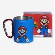 Caneca mosquetao 300ml super mario - Nintendo Caneca mosquetao 300ml super mario - Nintendo