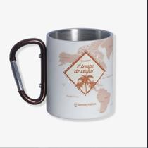 Caneca mosquetão 300ml viagem