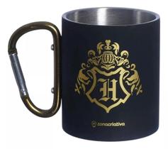 Caneca Mosquetão Harry Potter Hogwarts 300ml - Zona Criativa