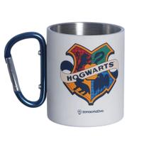 Caneca Mosquetão Hogwarts 300ml Aço Inox Harry Potter Zona Criativa - 10026012 Caneca Mosquetão Hogwarts 300ml Aço Inox Harry Potter Zona Criativa - 10026012