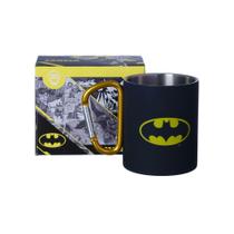 Caneca Mosquetão Inox Batman DC Xicara de 300ml Zona Criativa Original Geek Presente