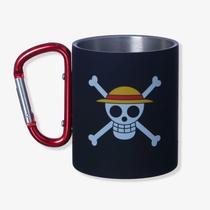 Caneca Mosquetão Luffy Skull One Piece