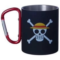 Caneca Mosquetão One Piece Luff Skull 300ml - Zona Criativa