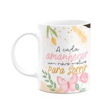 Caneca Motivação - A cada amanhecer, um motivo para sorrir Caneca Motivação - A cada amanhecer, um motivo para sorrir