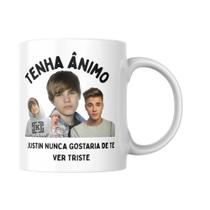 Caneca Motivacional Justin Bieber Tenha Ânimo
