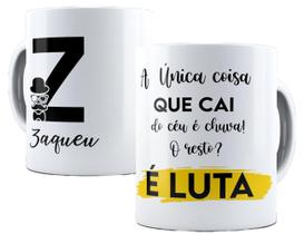 Caneca motivacional presente inicial e nome personalizados