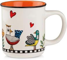 Caneca Mug Cocoricó Laranja 380ml Egan Caneca Mug Cocoricó Laranja 380ml Egan