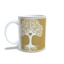 Caneca Mulheres Enraizadas Porcelana 325ml Fé Confiança Versículo Jeremias Viviane Martinello
