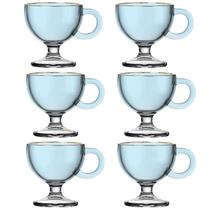 Caneca Muse Azul 80ml Vidro Sofisticado Mesa Posta Caneca Muse Azul 80ml Vidro Sofisticado Mesa Posta