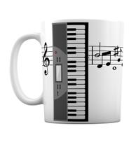 Caneca Música Instrumento Musical Teclado Notas Musicais Caneca Música Instrumento Musical Teclado Notas Musicais