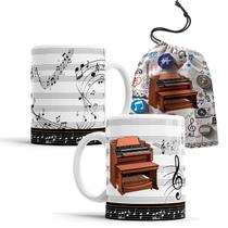 Caneca Música Instrumento Orgão com Saquinho Caneca Música Instrumento Orgão com Saquinho