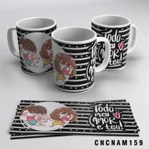 Caneca Namorada Brava Todo Meu Amor É Teu