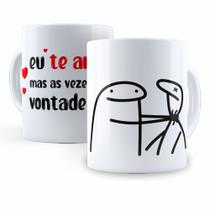 Caneca namorados Flork Eu te amo, mas as vezes dá vontade de... Caneca Branca Personalizada Caneca namorados Flork Eu te amo, mas as vezes dá vontade de... Caneca Branca Personalizada
