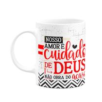 Caneca Namorados Laços - Nosso amor é cuidado de Deus Caneca Namorados Laços - Nosso amor é cuidado de Deus