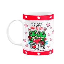 Caneca Namorados - Por vc eu lavo até o pé - Mozão Caneca Namorados - Por vc eu lavo até o pé - Mozão