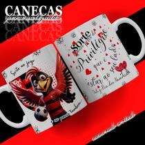 Caneca Namorados Sorte no Jogo e no Amor Também Flamengo