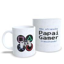Caneca Não atrapalhe PAPAI GAMER Trabalhando Caneca Não atrapalhe PAPAI GAMER Trabalhando