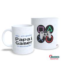 Caneca Não atrapalhe PAPAI GAMER Trabalhando Caneca Não atrapalhe PAPAI GAMER Trabalhando