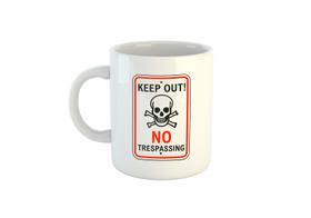 Caneca Não entre Não ultrapasse C311 Caneca Não entre Não ultrapasse C311