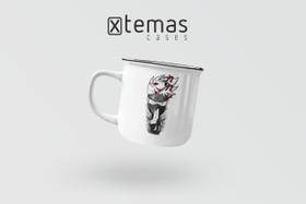 Caneca naruto geek retrô esmaltada de aluminio