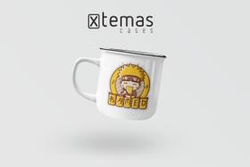 Caneca naruto geek retrô esmaltada de aluminio