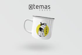 Caneca naruto geek retrô esmaltada de aluminio