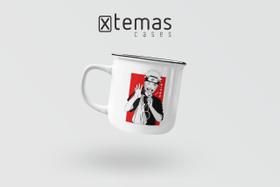 Caneca naruto geek retrô esmaltada de aluminio