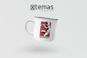 Caneca naruto geek retrô esmaltada de aluminio