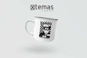 Caneca naruto geek retrô esmaltada de aluminio