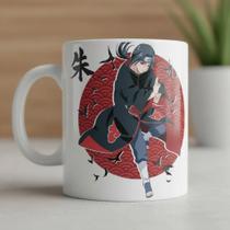 Caneca Naruto Itachi Obito Kakashi Jiraiya Boruto Akatsuki Branco Itachi Uchiha