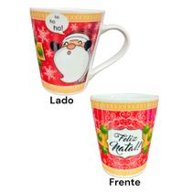 Caneca Natalina Porcelana 290ml Tulipa Presente Natal