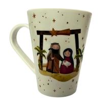 Caneca Natalina Sagrada Família Presente Enfeite Natal 330ml Melanima Xícara Café Chá Caneca Natalina Sagrada Família Presente Enfeite Natal 330ml Melanima Xícara Café Chá