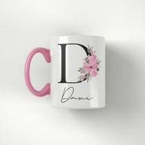 Caneca nome Dani - com alça e interior rosa Caneca nome Dani - com alça e interior rosa