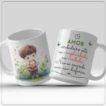 Caneca o amor verdadeiro está na simplicidade Caneca o amor verdadeiro está na simplicidade