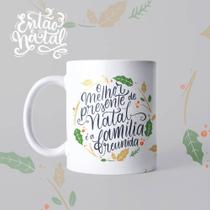Caneca O Melhor Presente De Natal Família