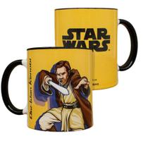Caneca Obi-Wan Kenobi Porcelana 350ml Oficial Star Wars Disney - Zona Criativa