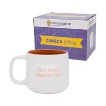 Caneca Office Café Zona Criativa Cerâmica 500ml Xícara Geek Presente Coffe Cor:BrancoNome do Desenho:Coffe