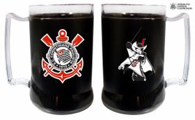 Caneca Oficial e Licenciada com Gel Congelante Preta Mosqueteiro Corinthians Caneca Oficial e Licenciada com Gel Congelante Preta Mosqueteiro Corinthians