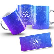 Caneca OM Degradê Azul Som do Universo Espiritual 325ml Caneca OM Degradê Azul Som do Universo Espiritual 325ml