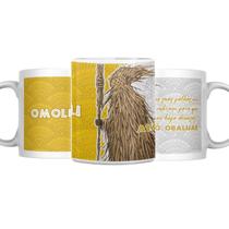 Caneca Omolu Coleção Orixás Umbanda Candomblé 325ml