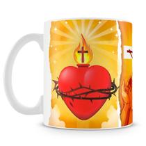 Caneca Oração Sagrado Coração de Jesus - Cerâmica 325ml Caneca Oração Sagrado Coração de Jesus - Cerâmica 325ml
