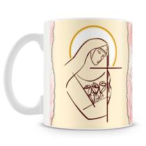 Caneca Oração Santa Rita de Cássia - Cerâmica 325ml Caneca Oração Santa Rita de Cássia - Cerâmica 325ml